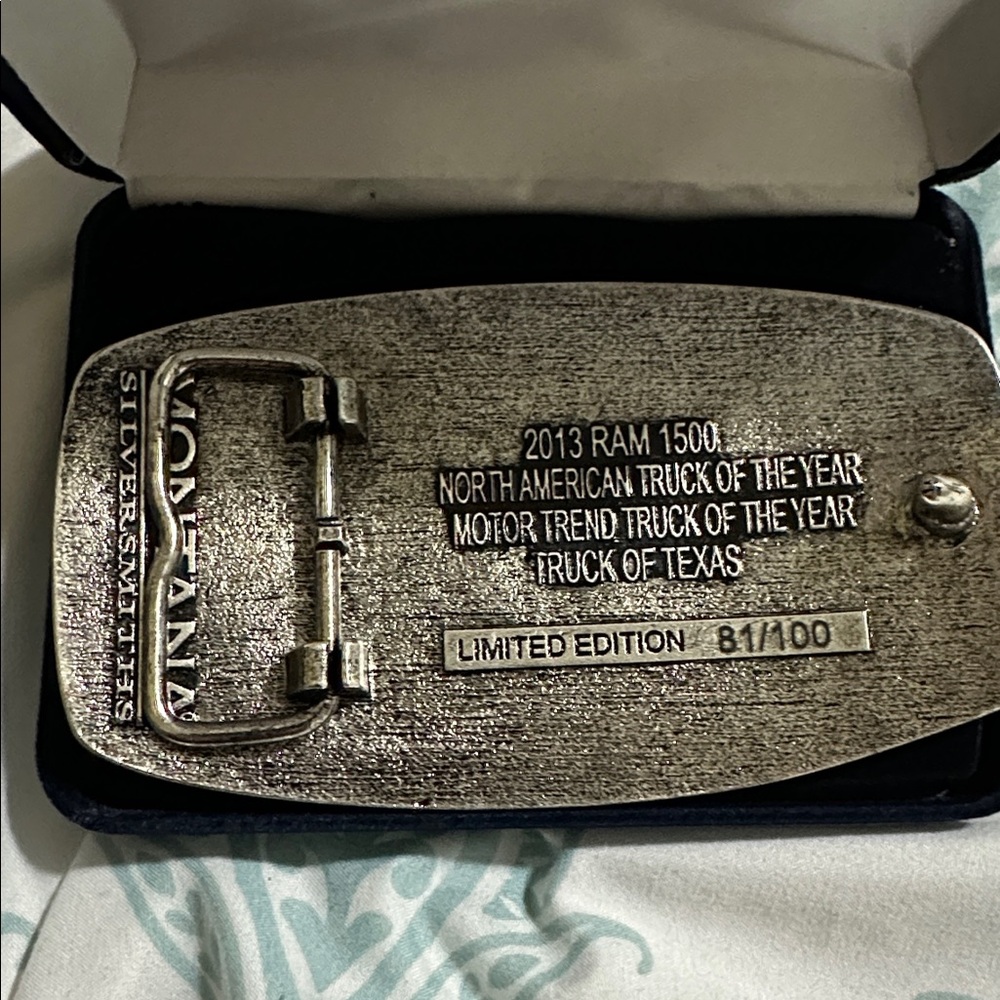 Montana Silversmiths 2013 RAM 1500 Belt Buckle 81/100. Truck of the Year. - Picture 4 of 6